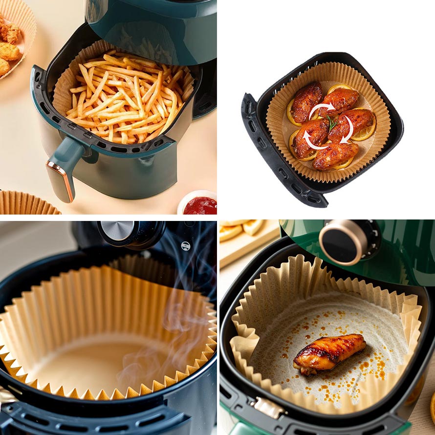 Silicone Coated Paper Liner for Air Fryer