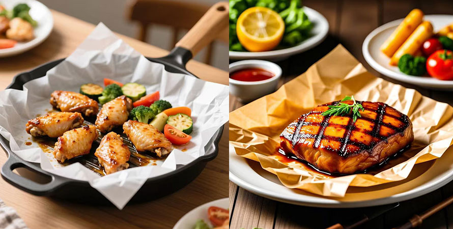 Non Stick Grilling Parchment Paper in Roll